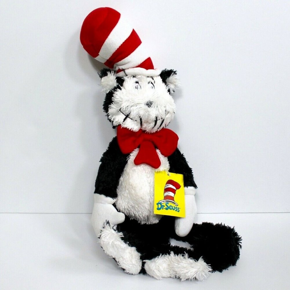 Dr. Seuss The Cat In The Hat Soft Plush Stuffed Toy 16"